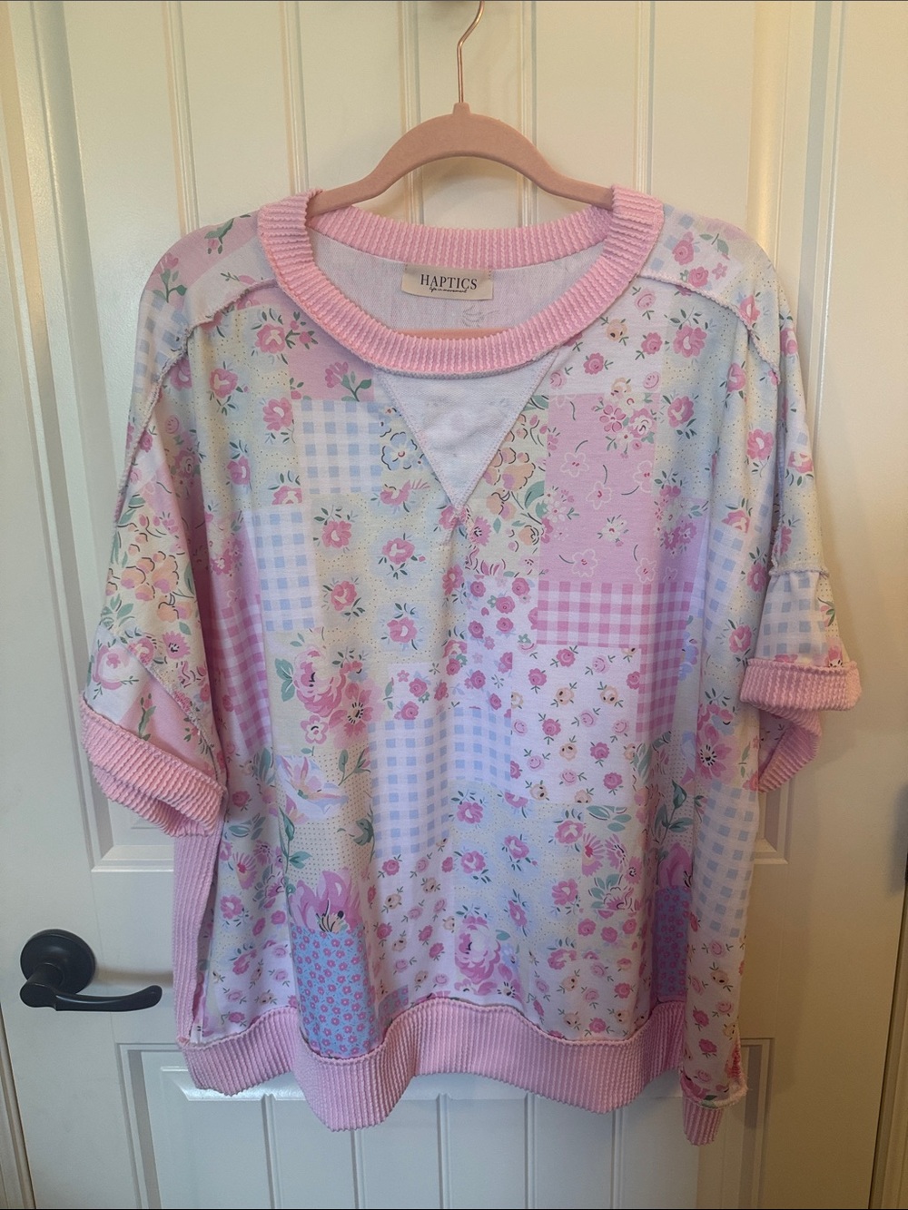 Haptics Floral Corded Top